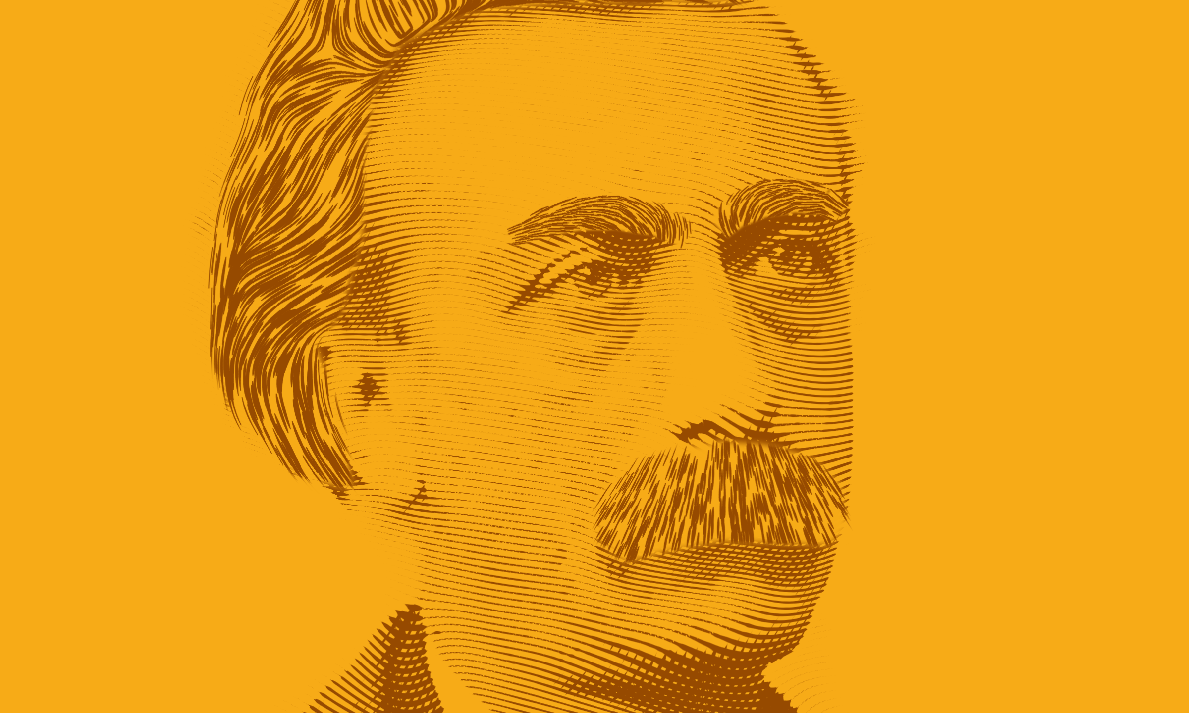 Multatuli gravure oranje B geel 1