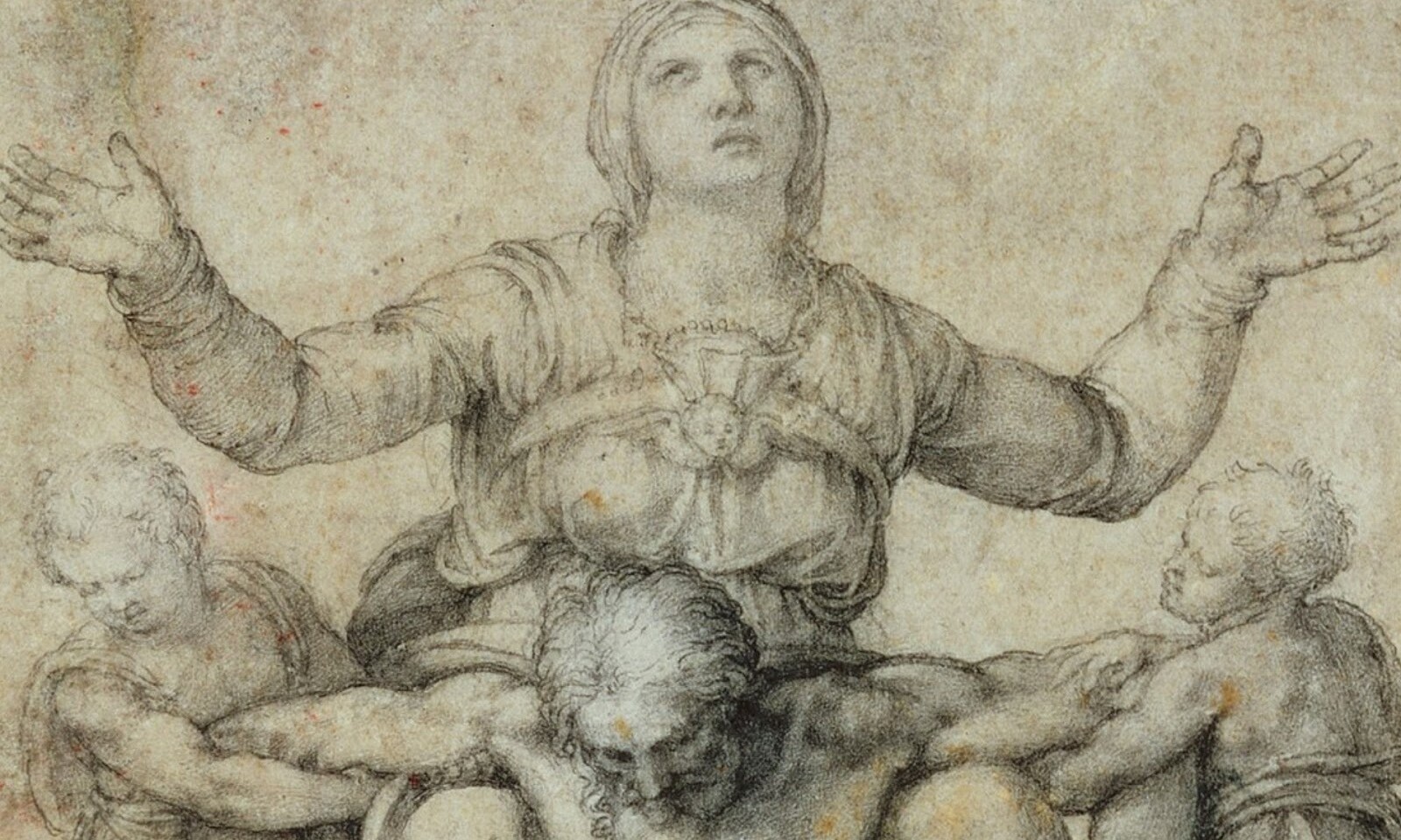 Michelangelo Pieta per Vittoria Colonna detail 2