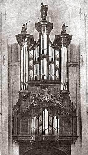 Breda Grotekerk orgel ansichtkaart 1910 Jacobus Zeemansorgel