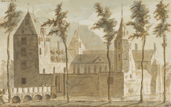 Huys te Warmond door Abraham Rademaker